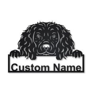 Boykin Spaniel Dog Metal Art Personalized Metal Name Sign Decor Home Gift for Dog Lover