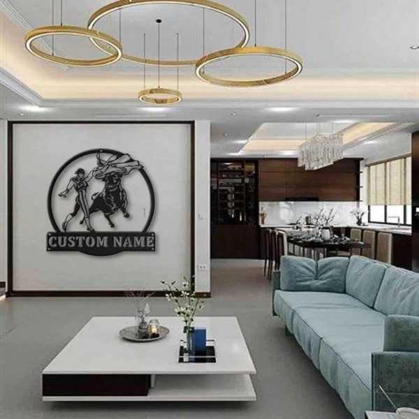 Bullfighting Metal Sign Personalized Metal Name Signs Home Decor Sport Lovers Gifts