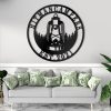 Camping Metal Sign Vintage Lamp Custom Outdoor Metal Signs Decorations For Campsite 5