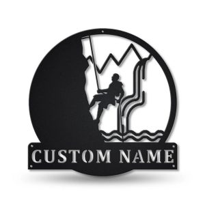 Canyoning sport Metal Sign Personalized Metal Name Signs Home Decor Sport Lovers Gifts 1