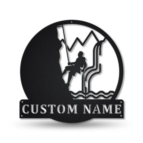 Canyoning sport Metal Sign Personalized Metal Name Signs Home Decor Sport Lovers Gifts