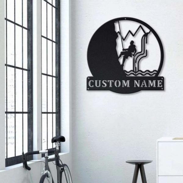 Canyoning sport Metal Sign Personalized Metal Name Signs Home Decor Sport Lovers Gifts