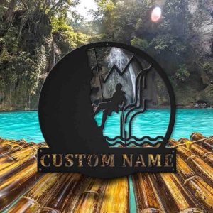 Canyoning sport Metal Sign Personalized Metal Name Signs Home Decor Sport Lovers Gifts 4