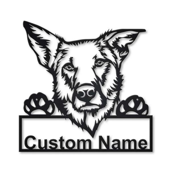 Chinook Dog Metal Art Personalized Metal Name Sign Decor Home Gift for Dog Lover