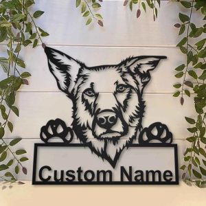 Chinook Dog Metal Art Personalized Metal Name Sign Decor Home Gift for Dog Lover 3