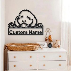 Cockapoo Dog Metal Art Personalized Metal Name Sign Decor Home Gift for Dog Lover 2