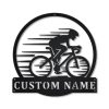 Cycling Sport Metal Sign Personalized Metal Name Signs Home Decor Sport Lovers Gifts 1