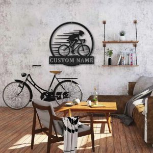 Cycling Sport Metal Sign Personalized Metal Name Signs Home Decor Sport Lovers Gifts 3