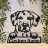 Dalmatian Dog Metal Art Personalized Metal Name Sign Decor Home Gift for Dog Lover 3