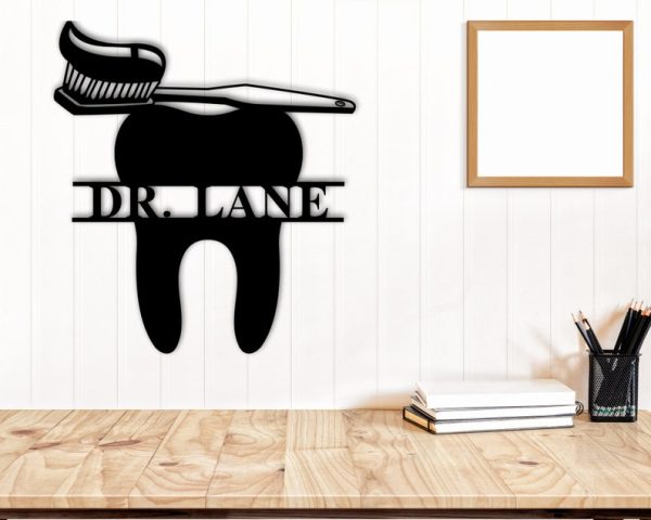 Dentist Office Wall Decor Personalized Metal Signs Dental Hygienist Gift Idea, Orthodontist Office Sign