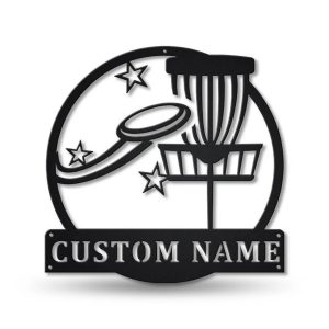Disc Golf Metal Sign Personalized Metal Name Signs Home Decor Sport Lovers Gifts 1
