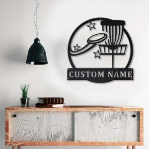 Disc Golf Metal Sign Personalized Metal Name Signs Home Decor Sport Lovers Gifts 3