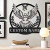 Dove Bird Metal Art Personalized Metal Name Sign Decor Home Gift for Animal Lover 3