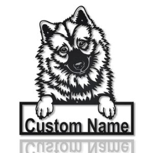 Eurasier Dog Metal Art Personalized Metal Name Sign Decor Home Gift for Dog Lover 1