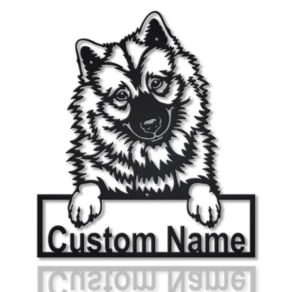 Eurasier Dog Metal Art Personalized Metal Name Sign Decor Home Gift for Dog Lover