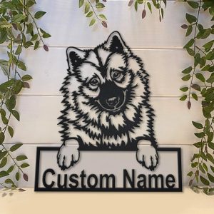 Eurasier Dog Metal Art Personalized Metal Name Sign Decor Home Gift for Dog Lover 2