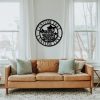 Fish Coral Metal Art Personalized Metal Name Sign Decor for Home 3