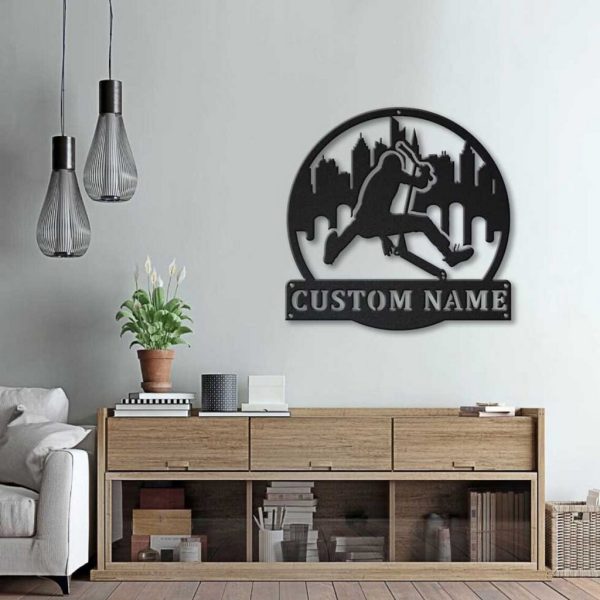 Freestyle Scootering Metal Sign Personalized Metal Name Signs Home Decor Sport Lovers Gifts