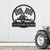 Go Kart Racing Metal Sign Personalized Metal Name Signs Home Decor Racing Sport Fan Gifts 2