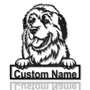 Great Pyrenees Dog Metal Art Personalized Metal Name Sign Decor Home Gift for Dog Lover