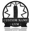 Gym Punching Bag Metal Sign Personalized Metal Name Signs Home Decor Sport Lovers Gifts 1