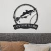 Haddock Fish Metal Art Personalized Metal Name Sign Decor Home Gift for Fishing Lover 2