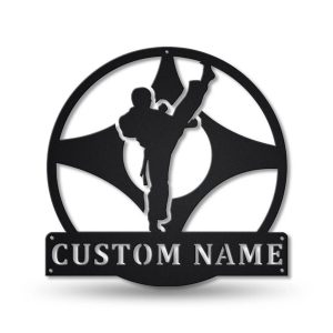 Hapkido Metal Sign Personalized Metal Name Signs Home Decor Sport Lovers Gifts 1
