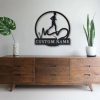 Heartbeat Running Metal Sign Personalized Metal Name Signs Home Decor Sport Lovers Gifts 3