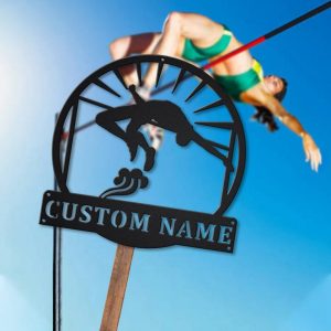 High Jump Metal Sign Personalized Metal Name Signs Home Decor Sport Lovers Gifts 4