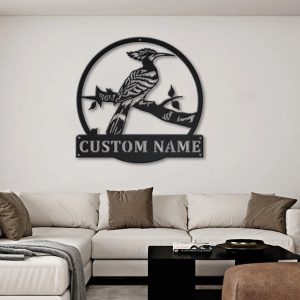 Hoopoe Birds Metal Art Personalized Metal Name Sign Decor Home Gift for Animal Lover 4