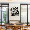 Hot Grill Metal Name Signs Modern BBQ Kitchen Sign Restaurant Welcome Sign 2