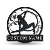 Hula Hoop Metal Sign Personalized Metal Name Signs Home Decor Sport Lovers Gifts 1