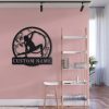 Hula Hoop Metal Sign Personalized Metal Name Signs Home Decor Sport Lovers Gifts 4
