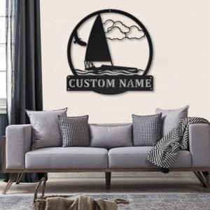Iceboat Metal Sign Personalized Metal Name Signs Home Decor Sport Lovers Gifts 4
