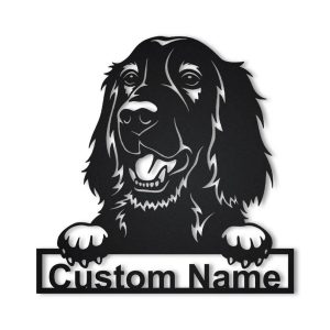 Irish Setter Dog Metal Art Personalized Metal Name Sign Decor Home Gift for Dog Lover 1