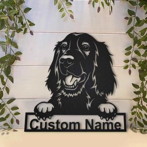 Irish Setter Dog Metal Art Personalized Metal Name Sign Decor Home Gift for Dog Lover 2