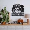 Japanese Chin Dog Metal Art Personalized Metal Name Sign Decor Home Gift for Dog Lover 3