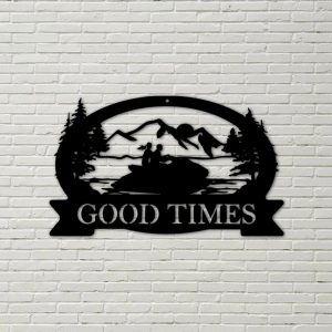 Jet Ski Metal Wall Art Personalized Metal Name Sign Home Decor Housewarming Gift