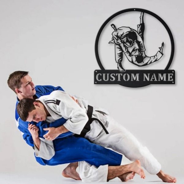 Judo Metal Sign Personalized Metal Name Signs Home Decor Sport Lovers Gifts