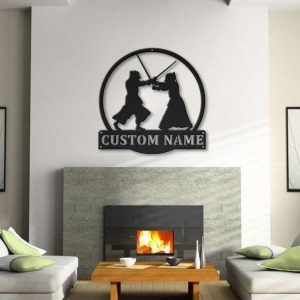 Kendo Metal Sign Personalized Metal Name Signs Home Decor Sport Lovers Gifts 3