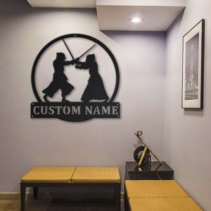 Kendo Metal Sign Personalized Metal Name Signs Home Decor Sport Lovers Gifts 4