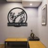 Kickboxing Sport Metal Sign Personalized Metal Name Signs Home Decor Sport Lovers Gifts 2