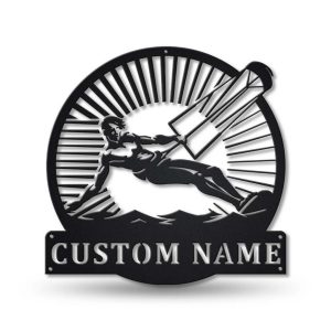 Kitesurfing Sport Metal Sign Personalized Metal Name Signs Outdoor Home Decor kitesurfing lovers gifts 1