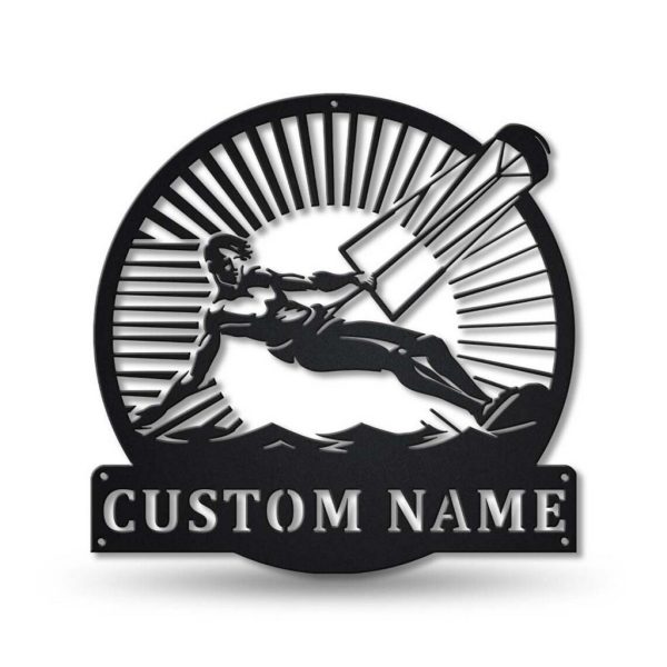 Kitesurfing Sport Metal Sign Personalized Metal Name Signs Outdoor Home Decor Kitesurfing Lovers Gifts