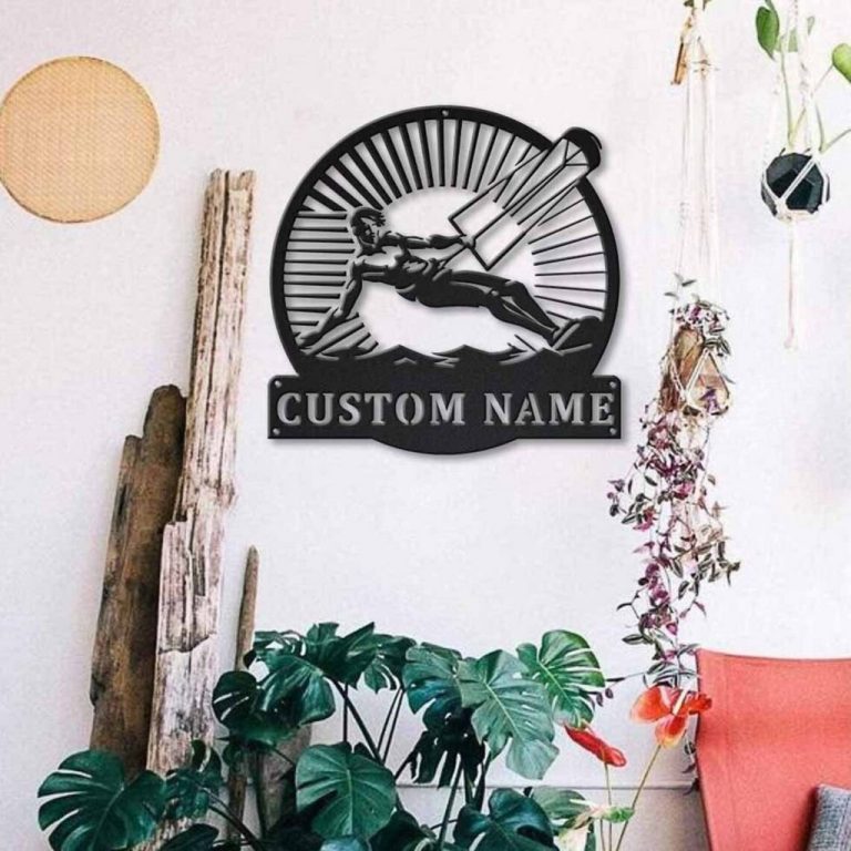 Kitesurfing Sport Metal Sign Personalized Metal Name Signs Outdoor Home