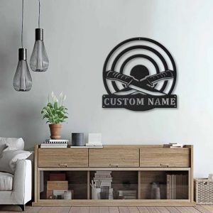 Knife Throwing Sport Metal Sign Personalized Metal Name Signs Home Decor Sport Lovers Gifts 3