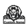 Leonberger Dog Metal Art Personalized Metal Name Sign Home Decor Gift for Dog Lover 1