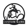 Love Wrestling Metal Sign Personalized Metal Name Signs Home Decor Sport Lovers Gifts 1