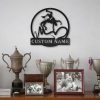 Love Wrestling Metal Sign Personalized Metal Name Signs Home Decor Sport Lovers Gifts 2