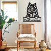 Main Coon Cat Metal Art Personalized Metal Name Sign Decor Home Gift for Cat Lover 2